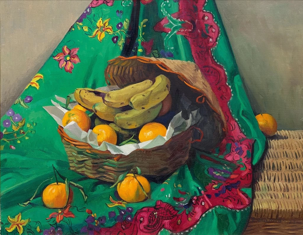 Cesto di mandarini e banane, 1923